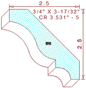 Crown 3-17/32" - 5 Crown 3-17/32" - 5