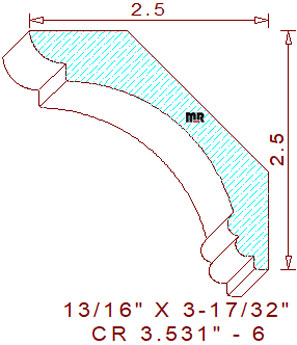 Crown 3-17/32" - 6