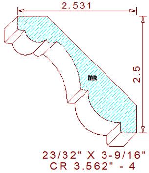 Crown 3-9/16" - 4 Crown 3-9/16" - 4