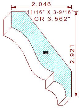 Crown 3-9/16" Crown 3-9/16"