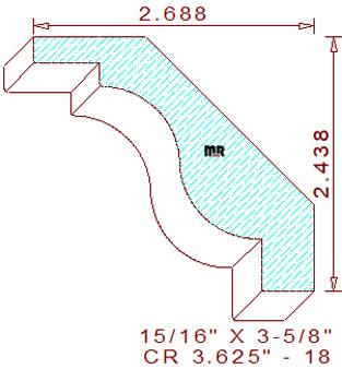 Crown 3-5/8" - 18 Crown 3-5/8" - 18