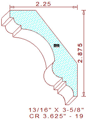 Crown 3-5/8" - 19 Crown 3-5/8" - 19