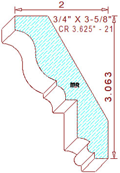 Crown 3-5/8" - 21 Crown 3-5/8" - 21