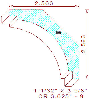 Crown 3-5/8" - 9 Crown 3-5/8" - 9