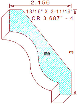 Crown 3-11/16" - 4