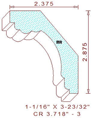 Crown 3-23/32" - 3