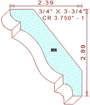 Crown 3-3/4" - 1 Crown 3-3/4" - 1