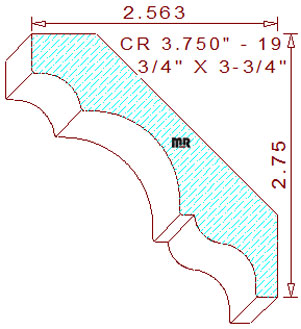 Crown 3-3/4" - 19 Crown 3-3/4" - 19