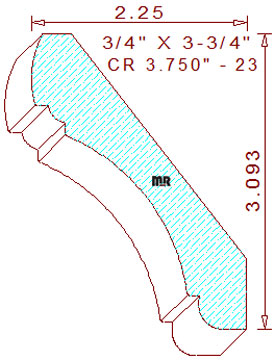 Crown 3-3/4" - 23 Crown 3-3/4" - 23