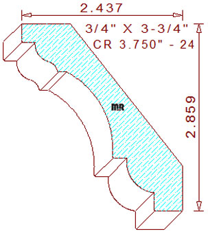 Crown 3-3/4" - 24 Crown 3-3/4" - 24