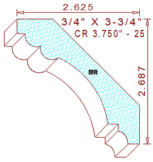 Crown 3-3/4" - 25 Crown 3-3/4" - 25