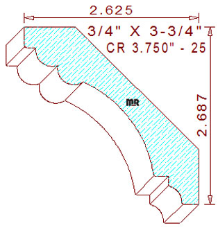 Crown 3-3/4" - 25