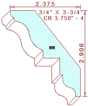 Crown 3-3/4" - 4 Crown 3-3/4" - 4