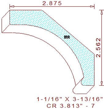 Crown 3-13/16" - 7 Crown 3-13/16" - 7