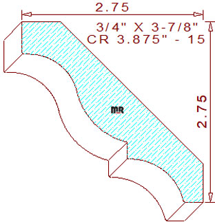 Crown 3-7/8" - 15 Crown 3-7/8" - 15