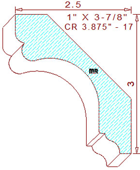 Crown 3-7/8" - 17 Crown 3-7/8" - 17