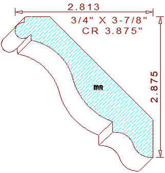 Crown 3-7/8" Crown 3-7/8"