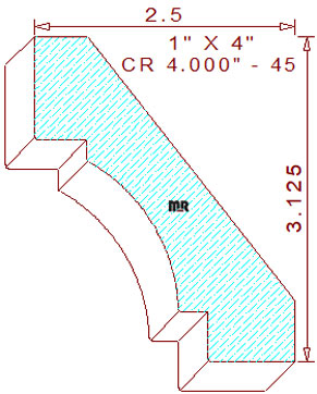 Crown 4" - 45