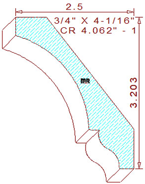 Crown 4-1/16" - 1 Crown 4-1/16" - 1