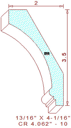 Crown 4-1/16" - 10 Crown 4-1/16" - 10