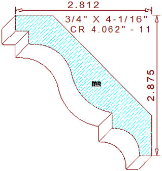 Crown 4-1/16" - 11 Crown 4-1/16" - 11
