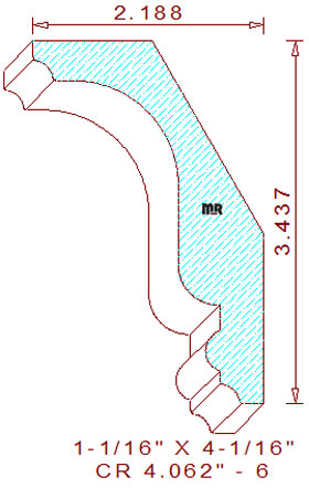 Crown 4-1/16" - 6 Crown 4-1/16" - 6