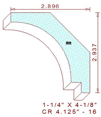Crown 4-1/8" - 16 Crown 4-1/8" - 16