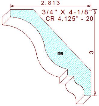 Crown 4-1/8" - 20 Crown 4-1/8" - 20
