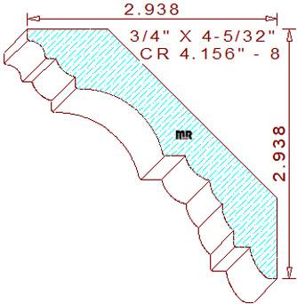 Crown 4-5/32" - 8 Crown 4-5/32" - 8