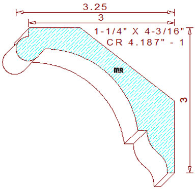 Crown 4-3/16" - 1 Crown 4-3/16" - 1
