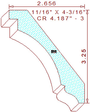 Crown 4-3/16" - 3 Crown 4-3/16" - 3