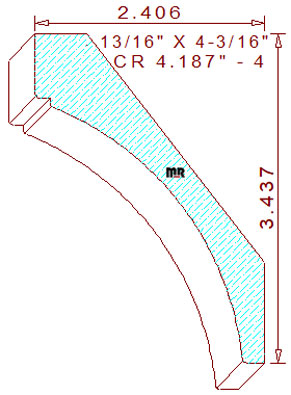 Crown 4-3/16"- 4 Crown 4-3/16"- 4