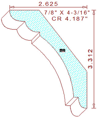 Crown 4-3/16" Crown 4-3/16"
