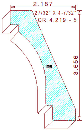 Crown 4-7/32" - 5 Crown 4-7/32" - 5