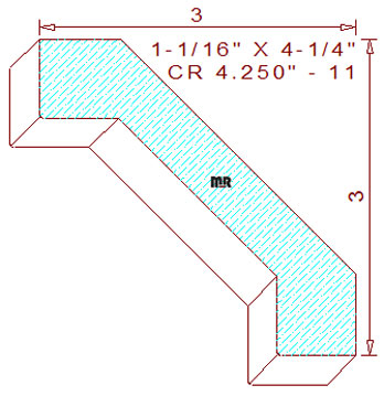 Crown 4-1/4" - 11 Crown 4-1/4" - 11