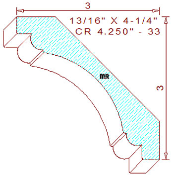 Crown 4-1/4" - 33 Crown 4-1/4" - 33