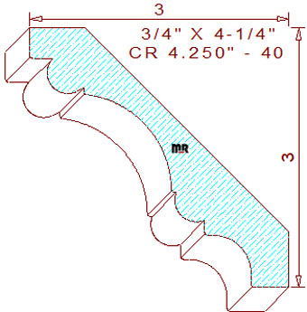 Crown 4-1/4" - 40 Crown 4-1/4" - 40