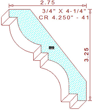 Crown 4-1/4" - 41 Crown 4-1/4" - 41