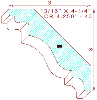 Crown 4-1/4" - 43 Crown 4-1/4" - 43