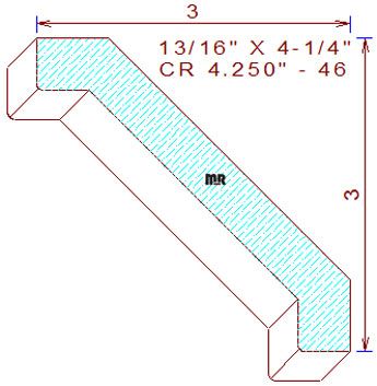Crown 4-1/4" - 46 Crown 4-1/4" - 46