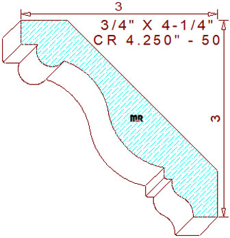 Crown 4-1/4" - 50 Crown 4-1/4" - 50