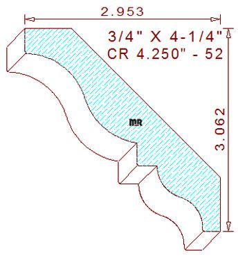 Crown 4-1/4" - 52 