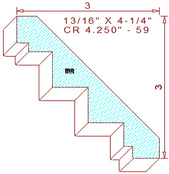 Crown 4-1/4" - 59 Crown 4-1/4" - 59