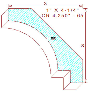 Crown 4-1/4" - 65 Crown 4-1/4" - 65