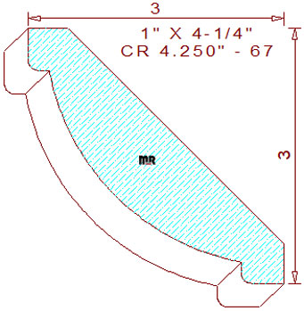 Crown 4-1/4" - 67 Crown 4-1/4" - 67