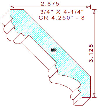 Crown 4-1/4" - 8 