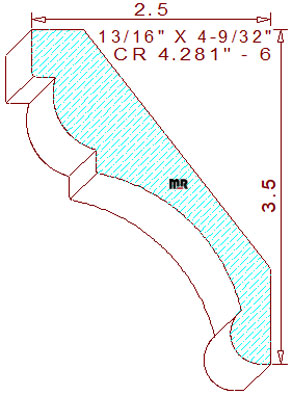 Crown 4-9/32" - 6 Crown 4-9/32" - 6