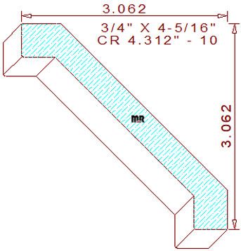 Crown 4-5/16" - 10 Crown 4-5/16" - 10