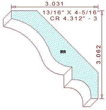 Crown 4-5/16" - 3 Crown 4-5/16" - 3