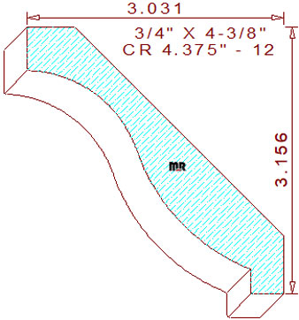 Crown 4-3/8" - 12 Crown 4-3/8" - 12